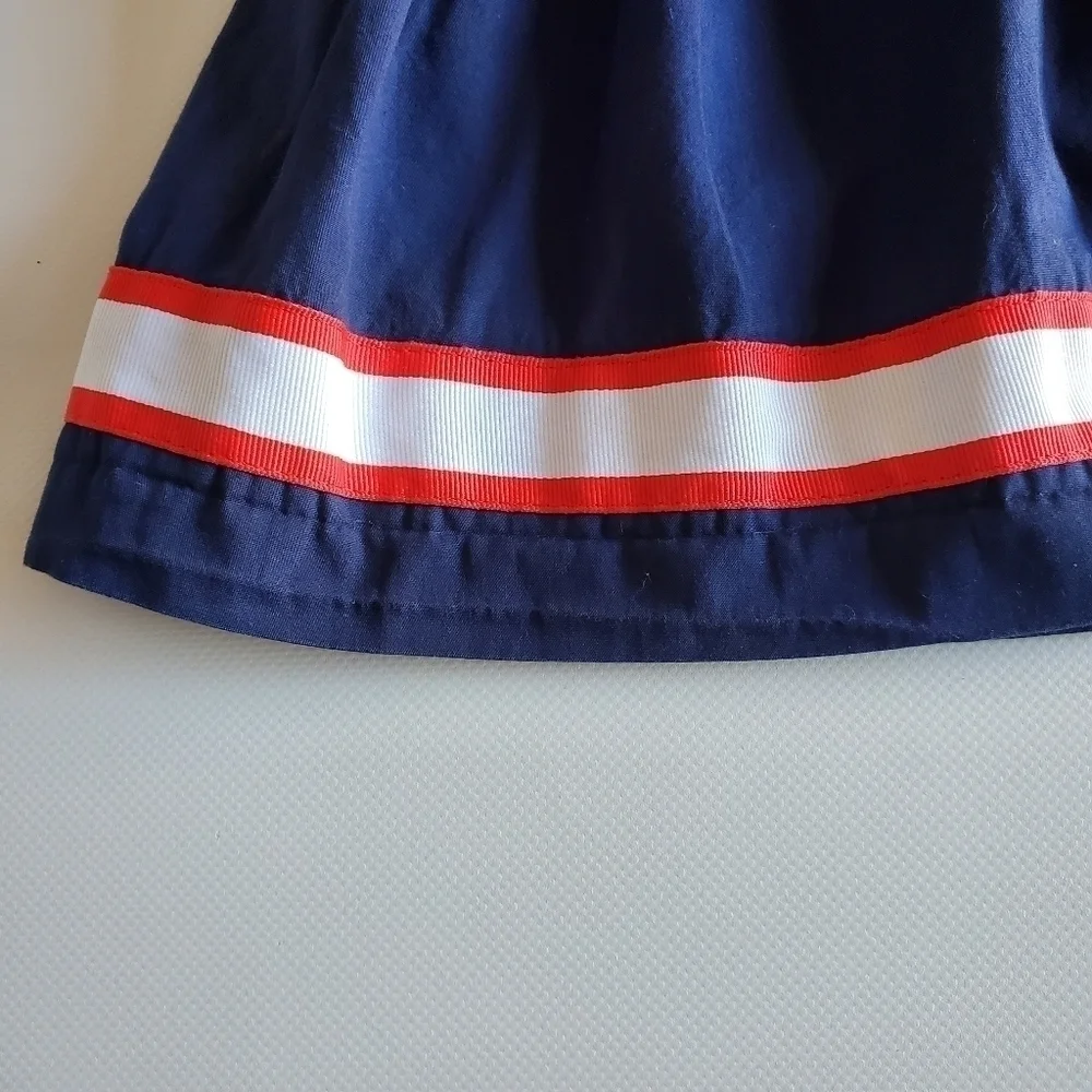 K1203 * Gymboree Girls Ribbon Skirt Red White Blue Size 7